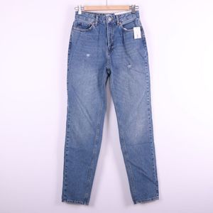 BDG Ripped High Rise Mom Blue Jeans